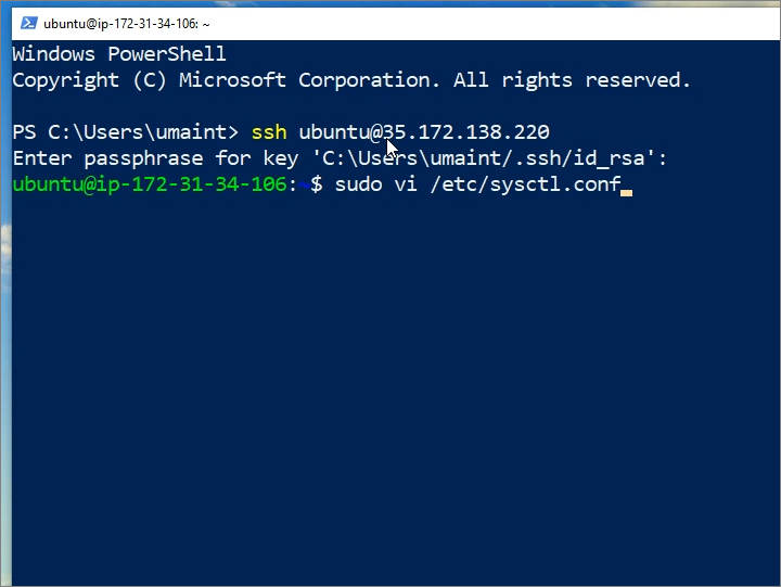 Windows PowerShell SSH